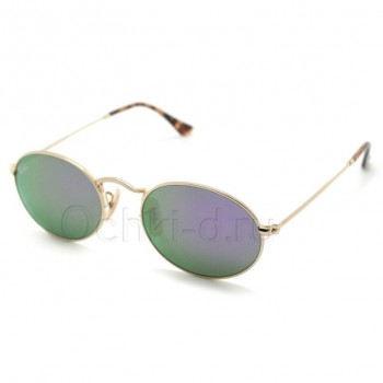 Ray Ban Oval Metal RB3547N 001/80